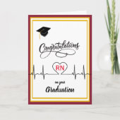 Congratulations to Nurse on their Graduation Karte (Vorderseite)