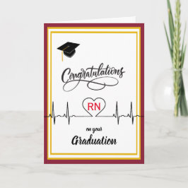 Congratulations to Nurse on their Graduation Karte