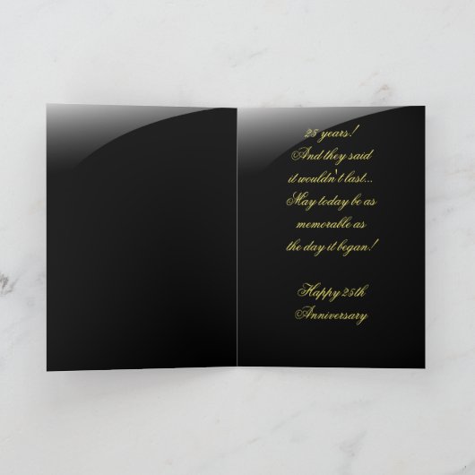 Congratulations to the 25th Anniversary (Innenseite)