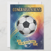 Congratulations to the Soccer Star Karte (Vorderseite)