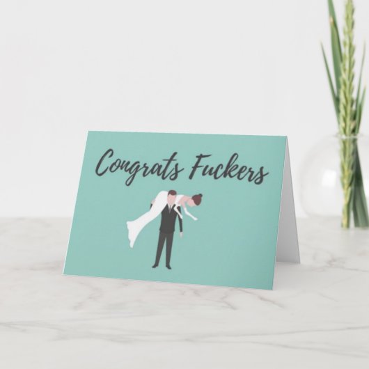 Congratulations Wedding Greeting Card Karte (Vorderseite)