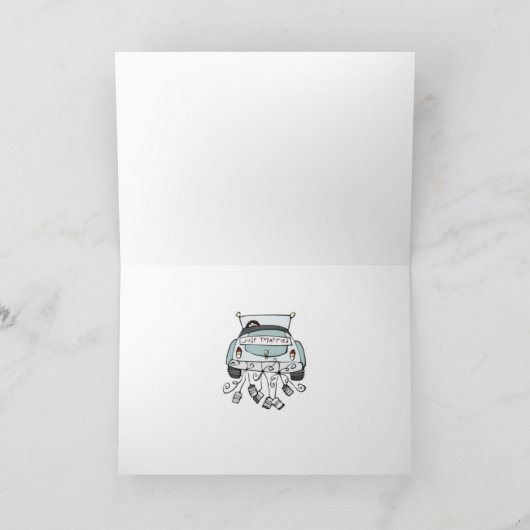 Congratulations Wedding Greeting Card Karte (Innenseite)