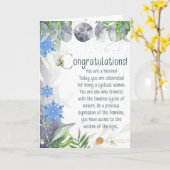 Congratulations! You have a period Karte (Gelbe Blume)