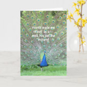 congratulations, "You've Made Me Proud As A Peacoc Karte (Gelbe Blume)