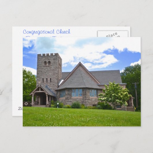 Congregation Church Postcard Postkarte (Vorne/Hinten)