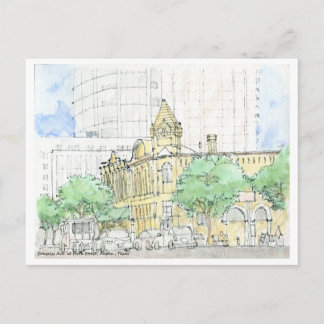 Congress Ave. in Forth Street, Austin, Texas Postkarte