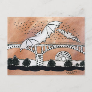 Congress Avenue Bats Postkarte