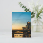 Congress Avenue Bridge Bat Watching Postkarte (Stehend Vorderseite)