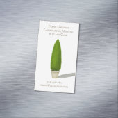 Conical Topiary Traditionelle Gartenanlage Magnetische Visitenkarte (Beispiel)