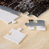 Conifer Pine Trees Snowy Forest Sunrise Nature Puzzle (Seite)