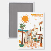 Conil de la Frontera Spanien Urlaub in der Stadt Magnet (Vorderseite/Rückseite)