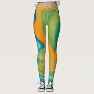 "Conil" Eine farbenfrohe Abstrakte Mischung Leggings