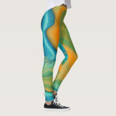 "Conil" Eine farbenfrohe Abstrakte Mischung Leggings (Rechts)