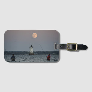 Conimicut Leuchtturm Erntedankmond Gepäckanhänger