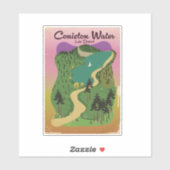 Coniston Water Lake District Aufkleber (Blatt)