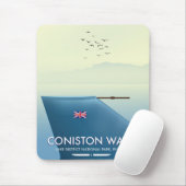 Coniston Water, Lake District, England Mousepad (Mit Mouse)