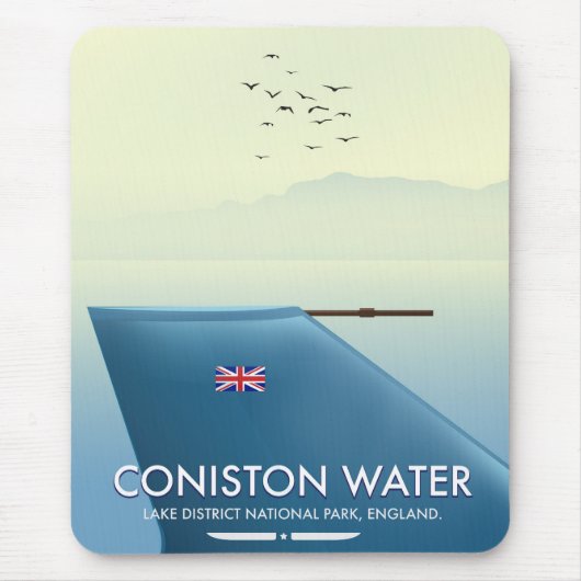 Coniston Water, Lake District, England Mousepad (Vorne)