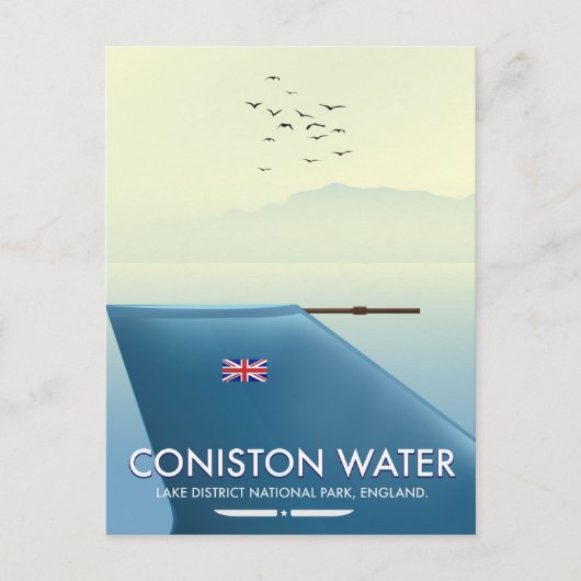 Coniston Water, Lake District, England Postkarte (Vorderseite)
