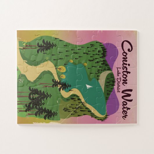 Coniston Water Lake District Puzzle (Horizontal)