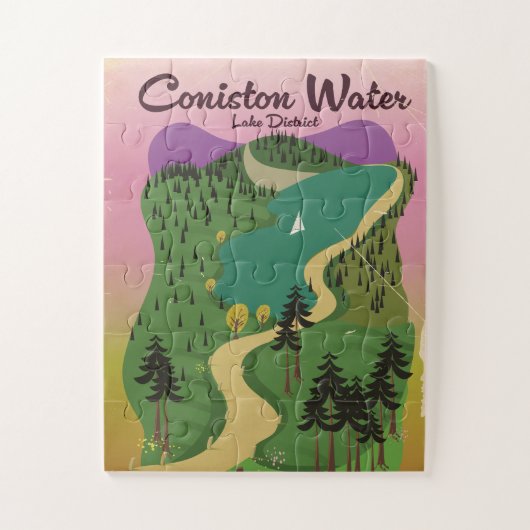Coniston Water Lake District Puzzle (Vertikal)