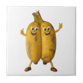 Conjoined Bananas Comedy Duo Fliese (Vorderseite)