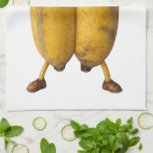 Conjoined Bananas Comedy Duo Geschirrtuch (Gefaltet)