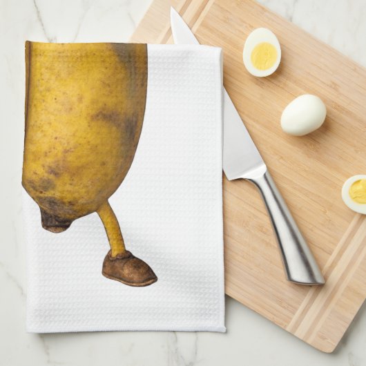 Conjoined Bananas Comedy Duo Geschirrtuch (Viertel Falte)