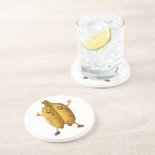 Conjoined Bananas Comedy Duo Getränkeuntersetzer (Seite)