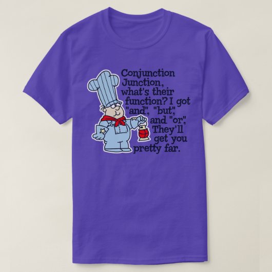Conjunction Junction Conductor Liedtexte Lts T-Shirt (Design vorne)