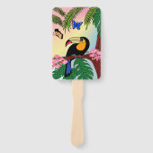 Conjunto de Leques Tucano e Borboletas Fächer (Vorderseite)