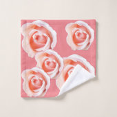 CONJUNTO DE TOALHAS COM ROSAS BADHANDTUCH SET (Waschlappen)