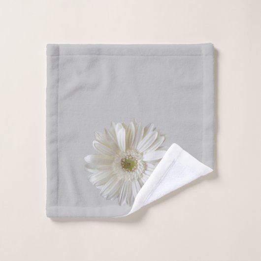 CONJUNTO DE TOALHAS FLOR BRANCA BADHANDTUCH SET (Waschlappen)