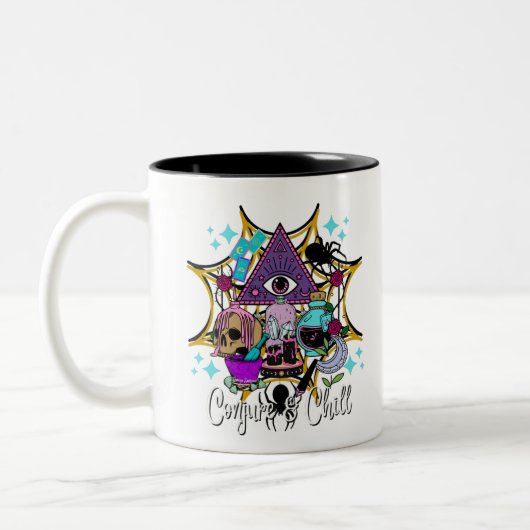 Conjure & Chill Zweifarbige Tasse (Links)