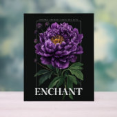 Conjure Enchant Bless the Path Purple Peony Acrylschild (Neutral)
