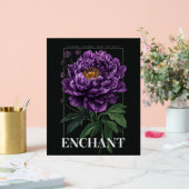 Conjure Enchant Bless the Path Purple Peony Acrylschild (Hochzeit)