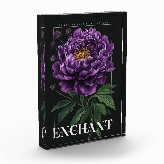 Conjure Enchant Bless the Path Purple Peony Fotoblock (Links)