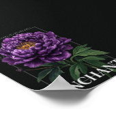 Conjure Enchant Bless the Path Purple Peony Poster (Ecke)