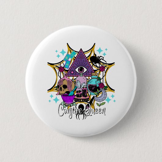 Conjure Queen Button (Vorderseite)