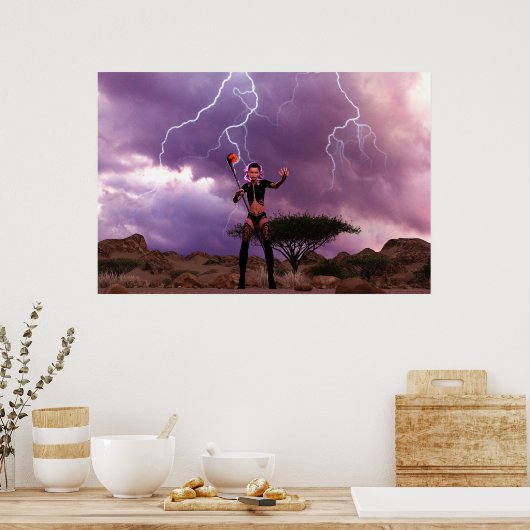 Conjuring Lighting Daz Studio Digitale Kunst Poster (Küche)