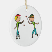 Conkers spielen keramik ornament (Rechts)