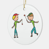 Conkers spielen keramik ornament (Links)