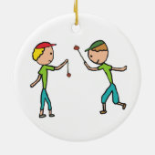 Conkers spielen keramik ornament (Hinten)