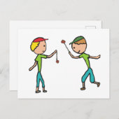 Conkers spielen postkarte (Vorne/Hinten)