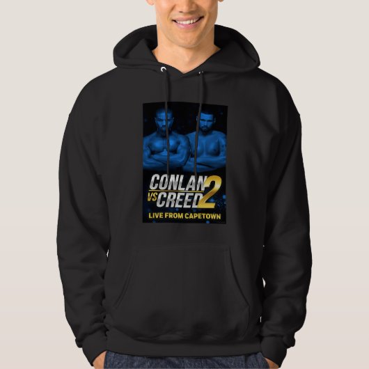 Conlan vs Creed 2 Plakat blau Hoodie (Vorderseite)