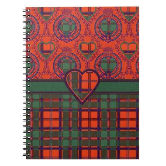 Conley Clan karierter schottischer Kilt Tartan Notizblock (Vorderseite)