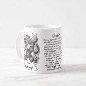Conley Familien-Wappen Tasse (Vorderseite Links)