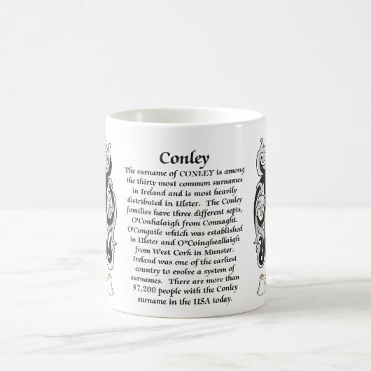 Conley Familien-Wappen Tasse (Mittel)