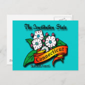 Conn Mountain Laurel Verfassung Staat Postkarte (Vorne/Hinten)