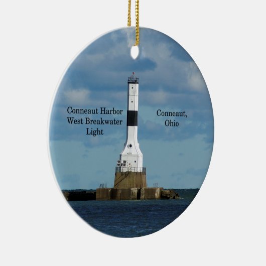 Conneaut Harbor West Breakwater Light Ornament (Rechts)