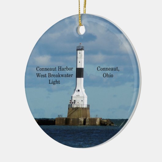 Conneaut Harbor West Breakwater Light Ornament (Links)